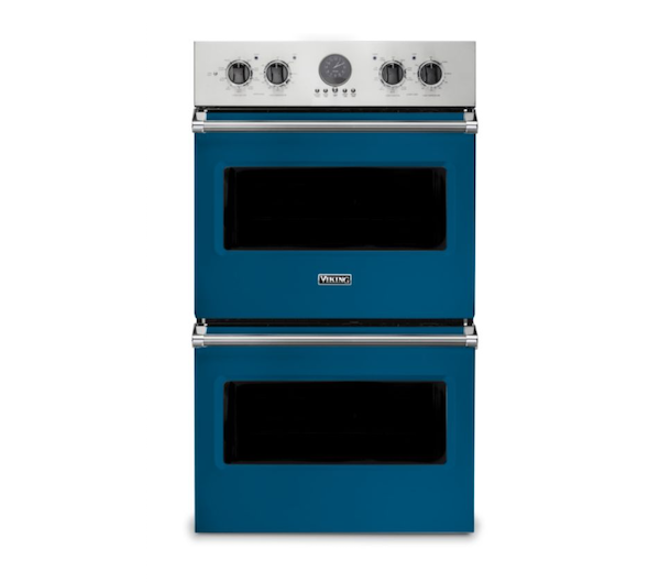 Blue Viking double oven