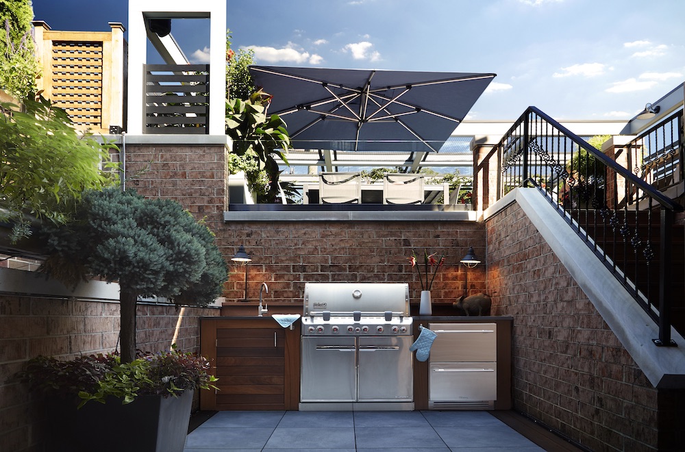 chicago roof decks and gardens outdoor kitchens