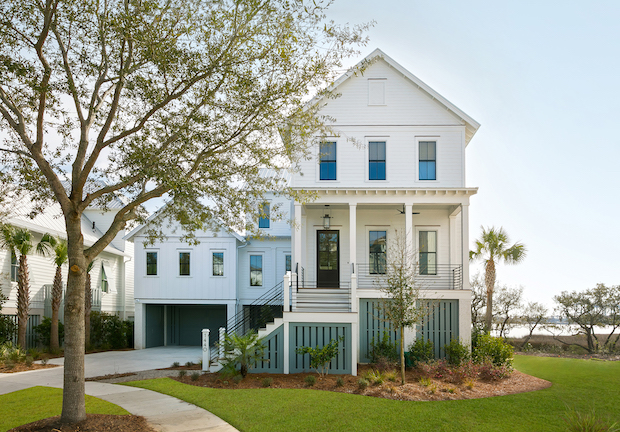 traditional architecture featured in front exterior of Charleston-home