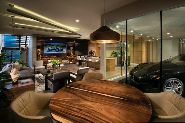 Another view of Car Bar interior and poker table