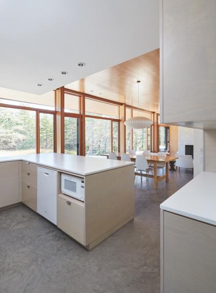 Kitchen in minimalist custom home