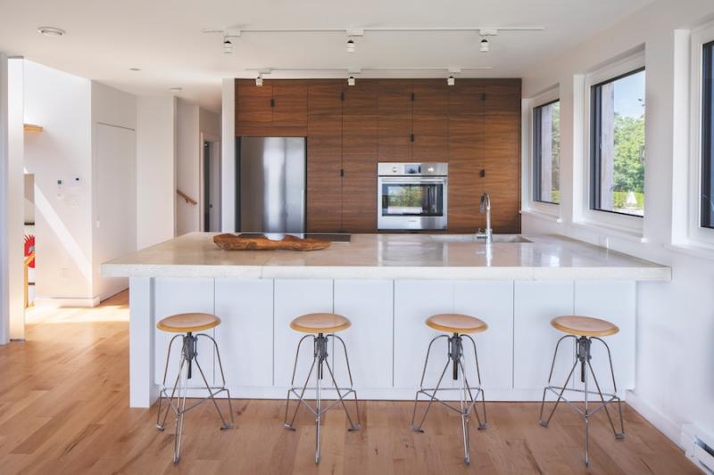 Kitchen of Passive House in Portland, Maine