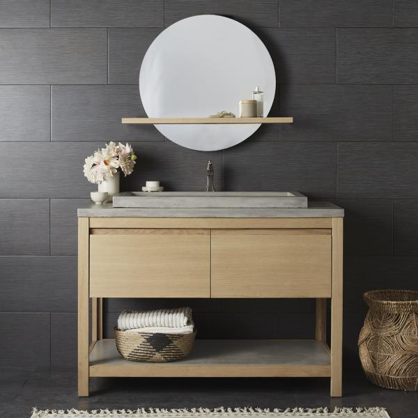 Solice solid oak vanity from Native Trails