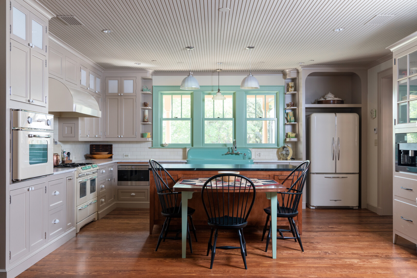 authentic historic pennsylvania farmhouse kitchen in a pennsylvania farmhouse-style home