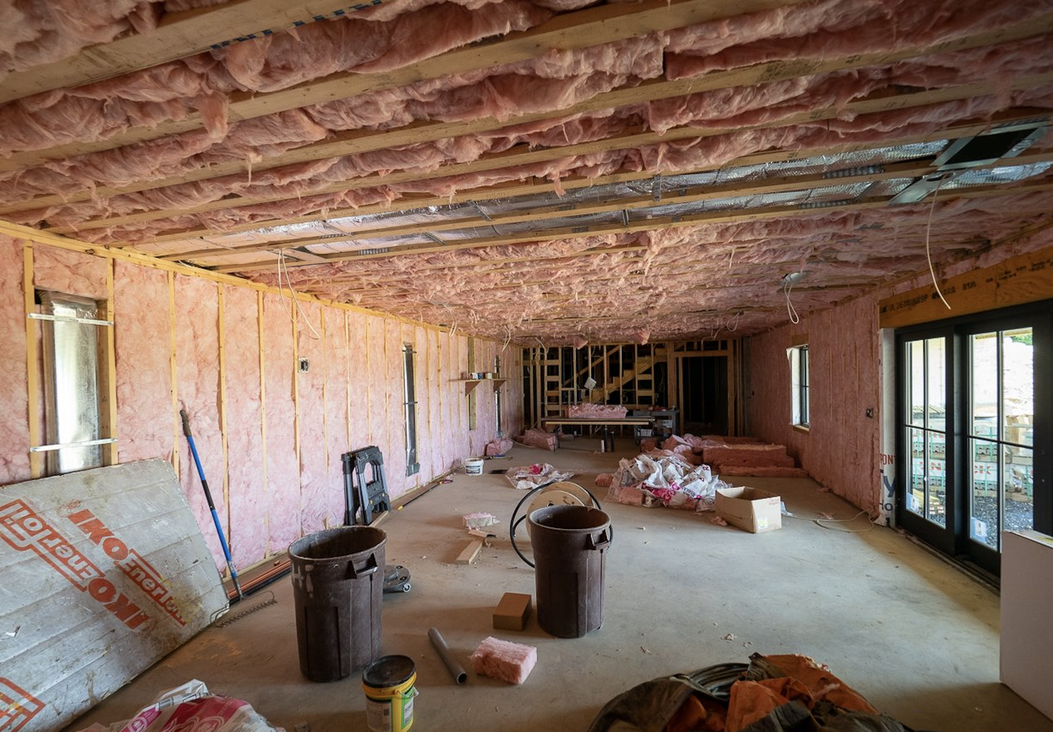 the house that blues built unfinished basement with insulation