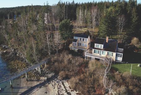 Drone view of home