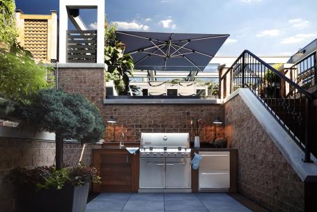 chicago roof decks and gardens outdoor kitchens
