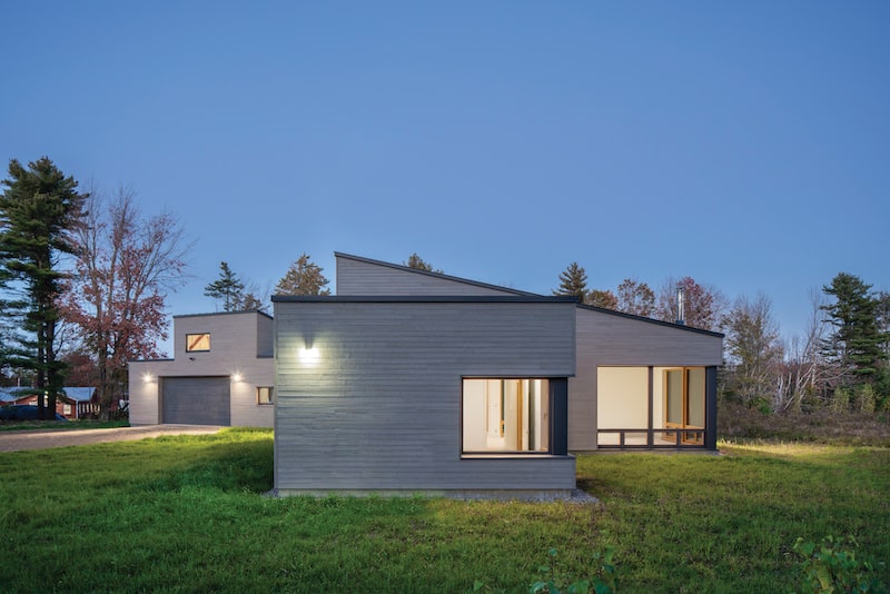 Prefab custom home built to Passive House standards